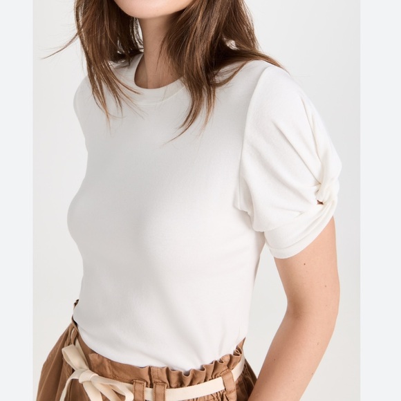 A.L.C. Keira medium white puffed sleeve T-shirt - Picture 10 of 10